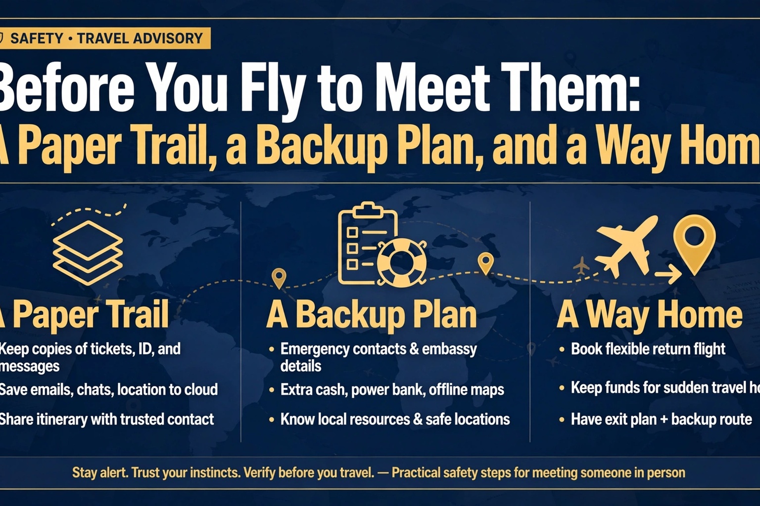 Before You Fly to Meet Them: A Paper Trail, a Backup Plan, and a Way Home